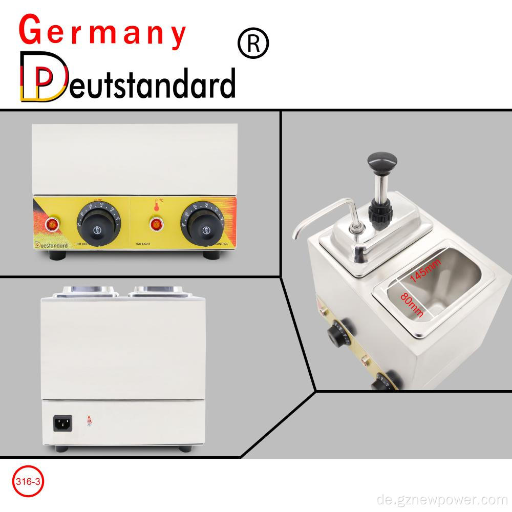 Saucenwärmer mit doppeltem Kopf