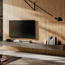 New Design Luxury Modern Home Entertainment Wall Unit with Fireplace