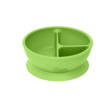 Dishwasher safe Divided Silicone Suction Bowl