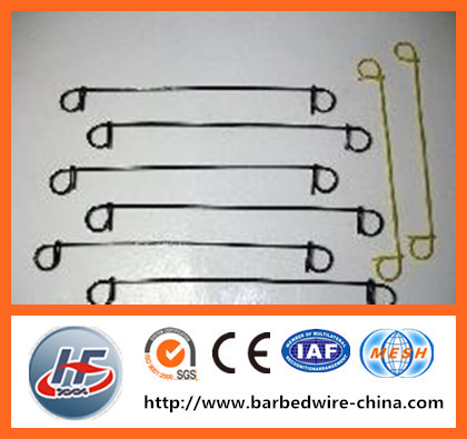 Plastic coated wire loop ties/single loop baling wire ties/double end loop tie wire