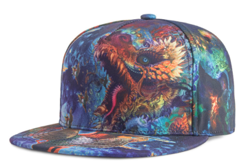 Sublimation Printing Microfiber Hip Hop Flat Peak Cap.