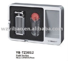 Zinc alloy silver Lighter Set