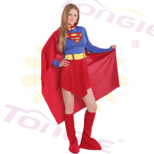 Women Buy Cheap Female Superman Cosplay Costume Hero Dress