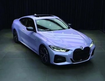 PET Glossy Silver magic purple Car Wrapping Film