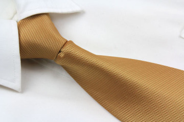 Orange Square and Dots Design Tie