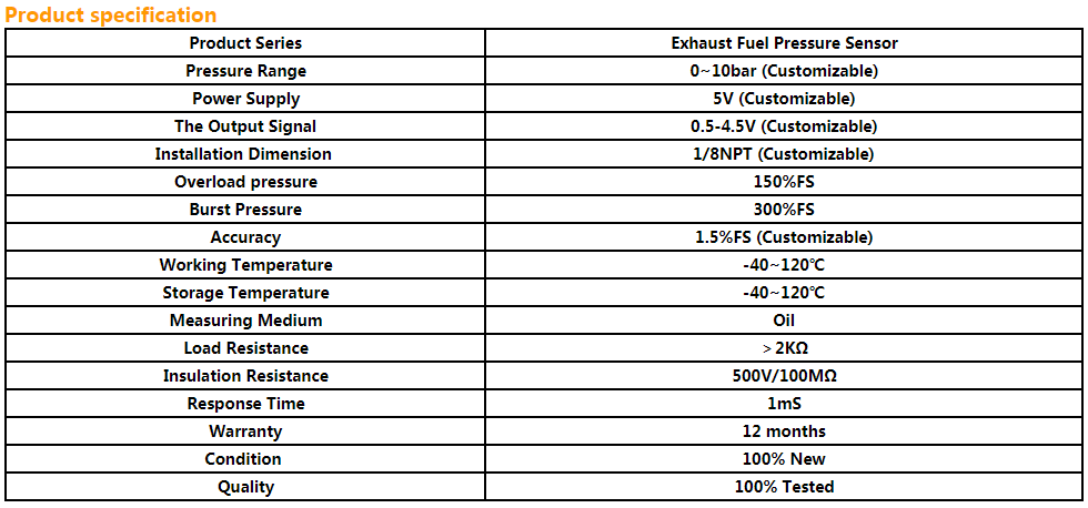 HM8500S Exhaust gas pressure sensor cummins isx