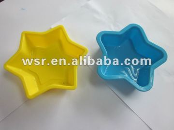 Star shaped silicone cake lovely tray