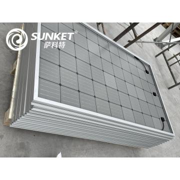 Single row coverage Carport assembly by solar panels