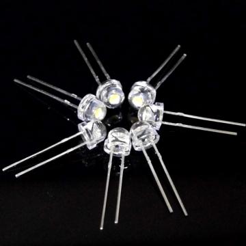 5mm White LED Lights 6-7lm Pure White