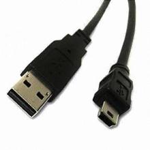 USB a Male Plug to Mini B Male Plug Cable Suit for Digital Camera