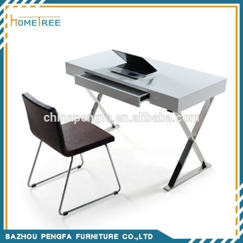 white high gloss computer table/computer desk