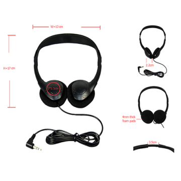 OEM Supported Wired Disposable Airline Headphone