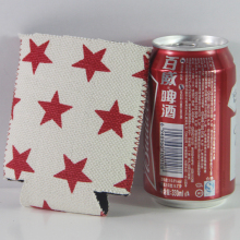 Hot-selling Neoprene Star Logo Beer Cooler DIY