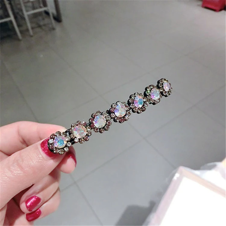 2018 Wholesale Promotion Gift Girls Customize Fashion Hair jewellery Accessories Hair Pin Leopard Crystal Flower Pearl Hairclip