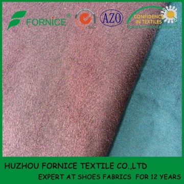 China manufacturer woven suede faux leather fabric for clothing