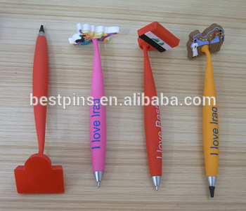 I love Iraq 3D custom pvc magnetic ballpens for kids