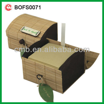 ECO BAMBOO MEMO PAD BOX