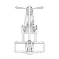 Fonte acier pression joint robinet-vanne