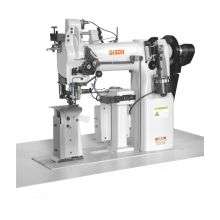 Computerized Lockstitch Postbed Machine for Finishing Armholes and Attaching Shoulder Pads
