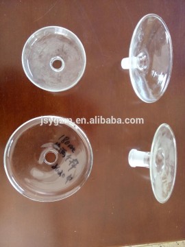 handblown clear glass ashtray