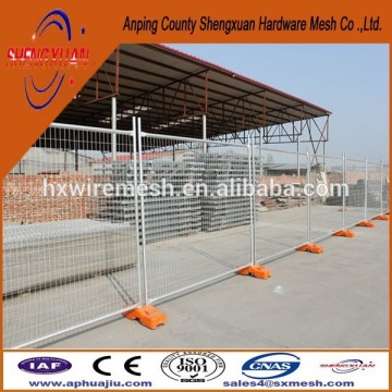 Welded wire fence mesh 80x150mm / temporary fence with plastic feet / high tensile hot dipped galvanized fence