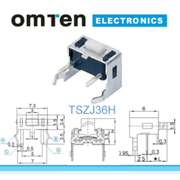 vertical mini tact switch