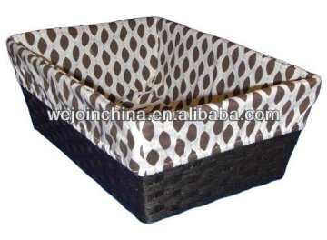 Recycled newspaper basket