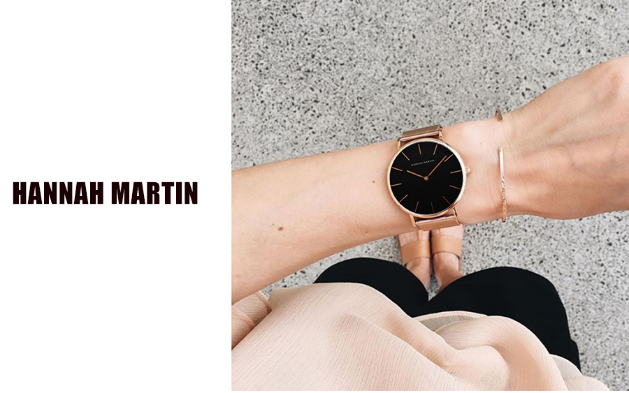 Hannah Martin CC36 Stainless Steel Band Japan Quartz Movement Waterproof Women Full Rose Gold Ladies Luxury Wrist Watch