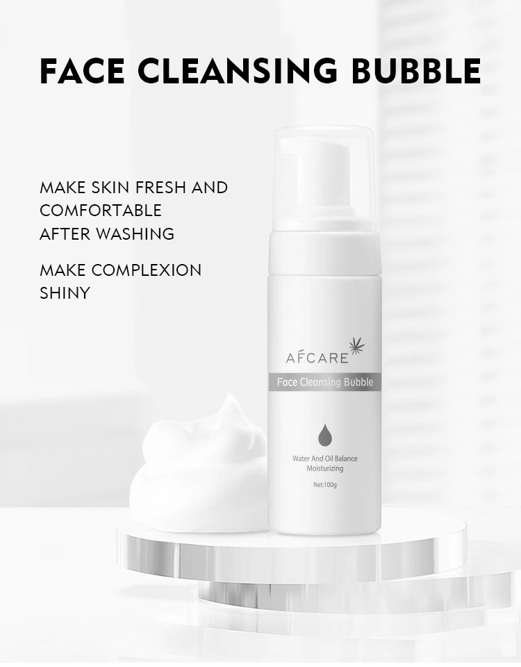 Face Cleanser Gentle and Refreshing Shiny OEM ODM Face Cleansing Bubble