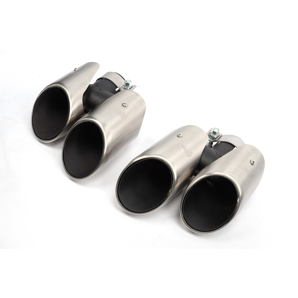 JCSPORTLINE Steel Exhaust End Tips for Porsche Macan 2014UP