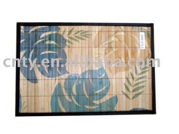 Printed handmade bamboo dining table mat