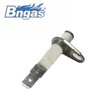 Gas oven ceramics ignition electrode