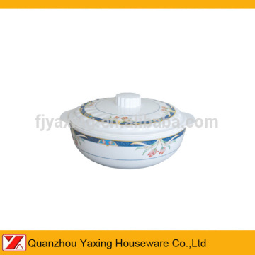 melamine Handled Bowl W/Cover
