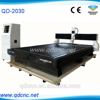 cnc router stone carving machine QD-2030/cnc stone carving machine 3d/ cnc carving machine for black granite stone