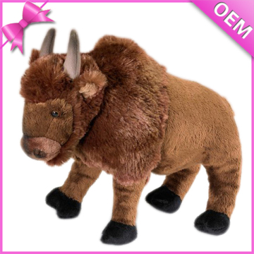 10" Standing Lifelike Long Plush Buffalo Stuffed Toys, Stuffed Buffalo, Stuffed Buffalo Toys