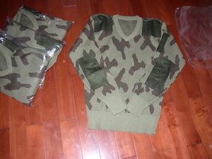 Military Jersey Pullover Sweater