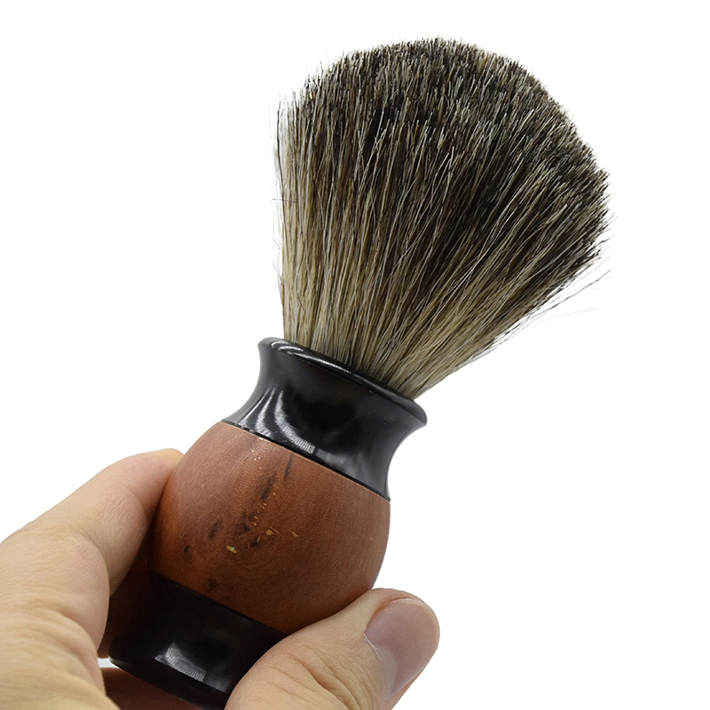 New Style Cleaning Shaving Brush Wooden Handle Care Beard Brush for Man Barber Tools Black Show a Man's Charm Beard Brush