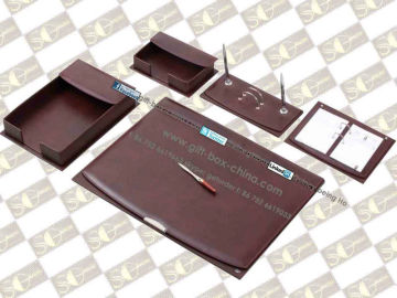 5pcs leather desk set