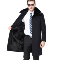 Factory Wholesale Custom Mens Woolen Coat Long