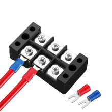 PVC Copper Brass Fully Female Non-Insulated 19A Pre-insulating Y Ring Fork Spade Cable Lugs Terminals