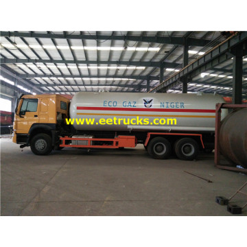 25 M3 HOWO Used LPG Tank Trucks