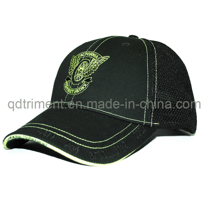 Constructed Special Mesh Fabric Embroidery Sports Baseball Cap (TR050)