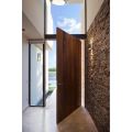 Soundproof Waterproof Solid Wooden Pivot Door Front Entry