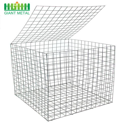 Gabion รอยกำแพงกับรั้วด้านบน