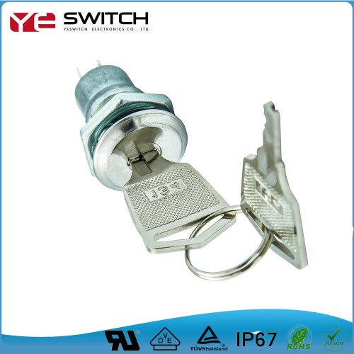 12 mm Off-On-On-On-Latching-Taste Electrical Switch Lock