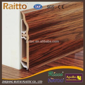 China Supplier Vinyl Tile Accessoriy PVC Baseboard Plastic Skirting Board