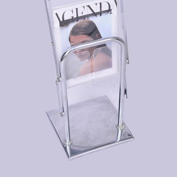 Acrylic Magazine Brochure Holder Floor Stand