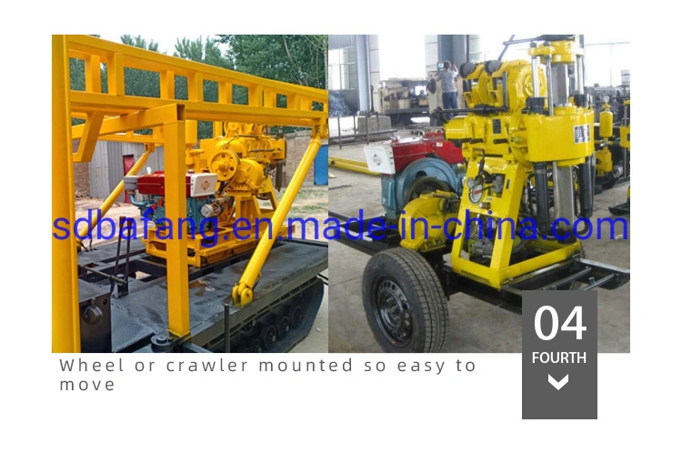 Xy-200 Borehole Drilling Machine/200m Deep Diesel Water Well Drilling Rig