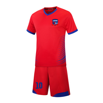 Uniforme de treinamento de equipe de esportes de camisas de futebol personalizadas