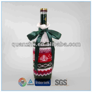 Christmas design wine bottle cover